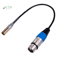 REXLIS 1FT Mini XLR Male to XLR Female Adapter Cable, 3-Pin Mini XLR to XLR Video Cable, for BMPCC 4
