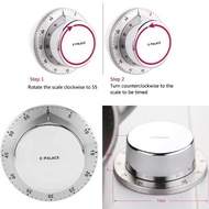 Mechanical Kitchen Timer / Alarm / Kitchen Cooking Alarm / Stainless Steel