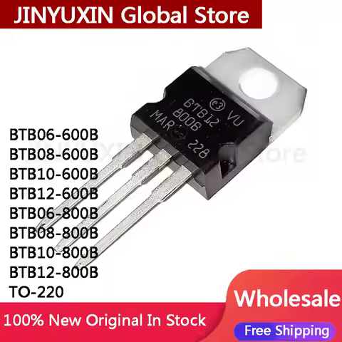 10Pcs New BTB12 BTB12-800B BTB06-600B BTB08-600B BTB10-600B BTB12-600B BTB06-800B BTB06 BTB08-800B B