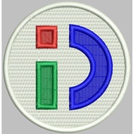BCP-267 LOGO EMBROIDERY PATCH ID ROUND ACCESSORIESinDriver