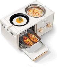 Oven,Air Fryers Electric Oven Four-in-one Breakfast Machine, Table Top Oven 1350 6L Temperature Setting 30-230℃ Multi-function Toaster Oven, Household Small Automatic Toaster, Toast Toaster air fryer