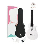 Enya Nova U Carbon Fibre Composite Concert Ukulele (white) with matching gigbag strap capo and strings