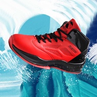 Beita Red And Black Basketball Shoes For Men, High Cut, Breathable, Non Slip, Outdoor Cement Floor,