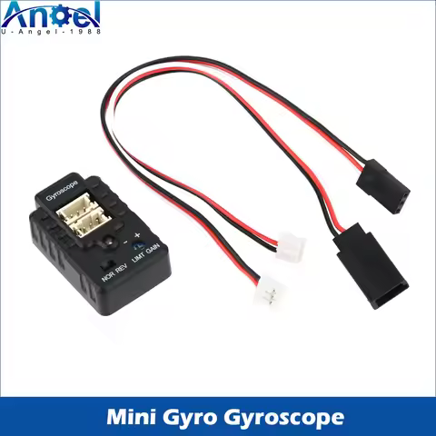 Mini Gyro Gyroscope Stability Control 4.8-6V for 1/10 1/12 RC Crawler Car/Boat/Drift Racing/Monster 