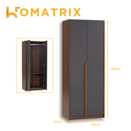 HOMATRIX 2 Door Wardrobe 3 Door Wardrobe Bedroom Cabinet Almari Baju Buka Pintu (2x6ft/3x6ft) MANDO