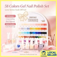 New Arrival 58 Colors Macaron Sweetheart Nail Gel Set Nail Shop Dedicated Phototherapy Nail Polish S