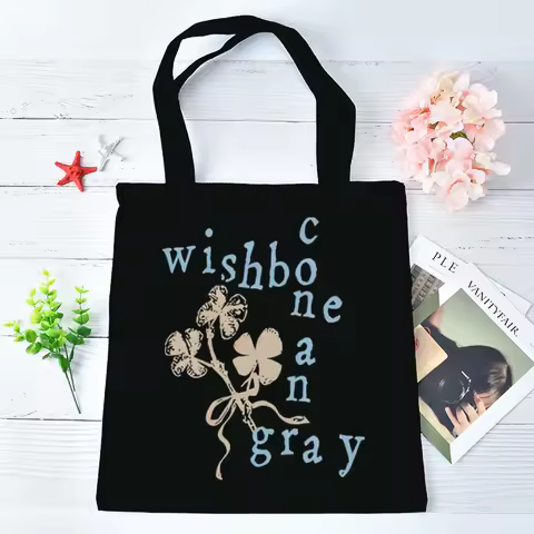 Conan Gray tote bag foldable grocery shoulder totebag reusable femme