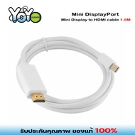 1.8M 6FT Mini DisplayPort DP Male to HDMI Female 1080P Adapter Cable For Apple Mac Macbook Pro Air White