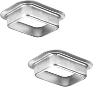 2" x 3" Rain Gutter Downspout Drop Outlet Aluminum K Style (2 Pack)