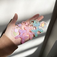 GANTUNGAN Cute Art Balloon Dog Keychain/Color Balloon Dog Keychain