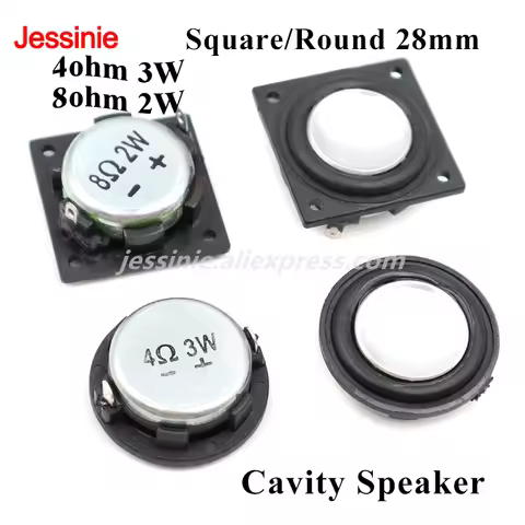 1Pcs 1 Inch Mini Speaker 4 8 Ohm 3W 2 W 28MM Full Range Sound Midrange Bass PU Side Speaker Bluetoot