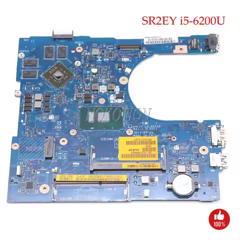 NOKOTION For Dell CN-0T66WJ 0T66WJ T66WJ Laptop Motherboard Inspiron 17 5459 5559 5759 SR2EY i5-6200