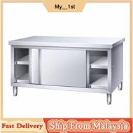 ⚡ready stock⚡Kitchen stainless steel workbench, restaurant kitchen workbench, work table lotus table