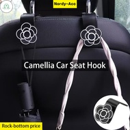 GD Car Seat Back Hook Camellia Design 2PCS Pack Truck Storage Hanger Accessories