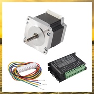 (P U T L)Nema 23 23HS5628 Stepper Motor 57 Motor 2.8A with TB6600 Stepper Motor Driver NEMA17 23 for