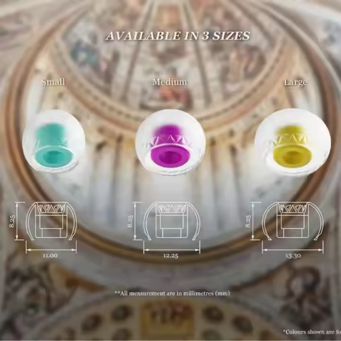 Original Eletech Baroque Stage Silicone in-ear Monitor Eartips Headphone Luxury Earbuds for HiFi ie2