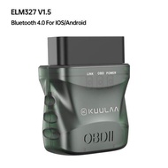 KUULAA เครื่องอ่านเครื่องสแกนเนอร์บลูทูธ OBD2 V1.5 ELM327 OBD 2เครื่องมือการวินิจฉัยสำหรับรถยนต์เครื