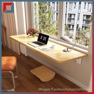 Solid Wood Folding Table Wall-Mounted Table Dining Table Wall Computer Desk Study Table Wall-Mounted