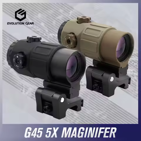 EVOLUTION GEAR Tactical Airsoft G45 Magnifier Sight 5X Mag Scope