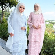 ZOE ARISAH Sutra Kurung Moden 2026 Baju Raya Loose Cutting Labuh Lace Muslimah ZoE ARISSA Koleksi Ra
