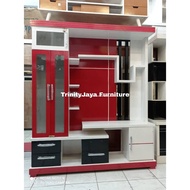 Bufet Pajangan Tv Minimalis Sekat Ruangan 1 Sisi /TRINITYJAYAFURNITURE
