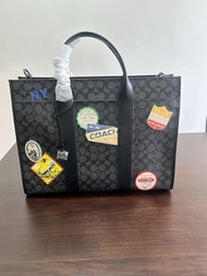 COACH Large Field Work Tote With Dinosaur NY Patches