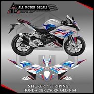 Honda Cbr 250RR Old Livery Bmw Striping / Cbr250rr K64 Decal / Old Cbr 250 rr Motorcycle Sticker / C