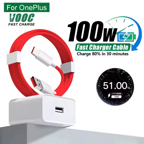 Original 100W For OPPO SuperVOOC Fast Charger For OPPO K13 Turbo X8 OnePlus 12 13 13R 13S Nord 4 5 R