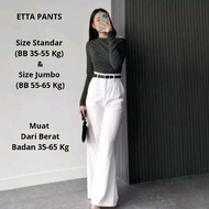 Etta Pants - Flare Pants - Highwaist Flare Pants - Highwaist Culottes Cutbray Black Casual Scuba Wom