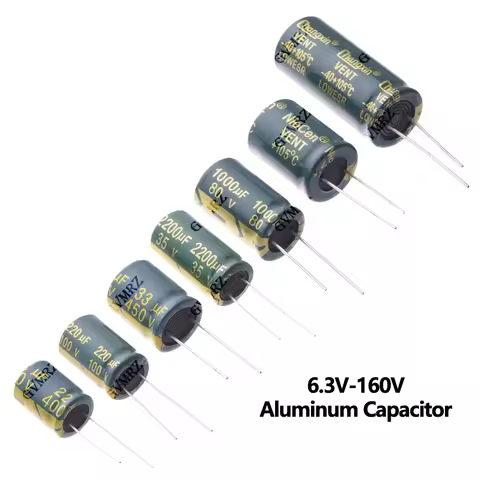 16V 25V 35V 50V 63V 100V 160V 100UF 220UF 330UF 470UF 680UF High Frequency Low ESR Aluminum Capacito