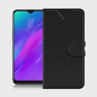 NISDA for Realme 3 pro 風格磨砂側翻支架皮套黑