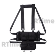 RTime ชุดไนลอนกลางแจ้ง T/actical M/o/lle อเนกประสงค์หน้าอก H/ang อเนกประสงค์ C/s MK3ไหล่ (กระเป๋าคาด