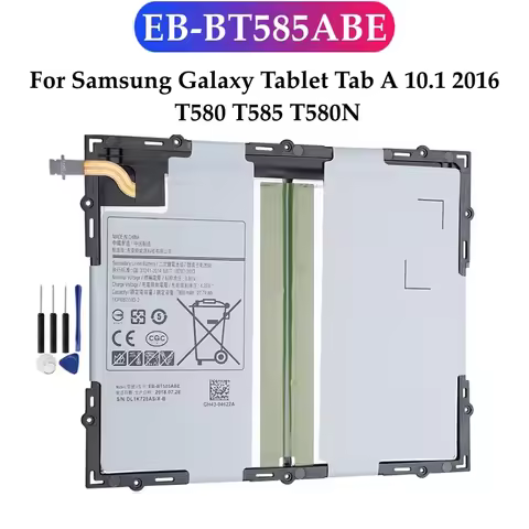 EB-BT585ABE Battery For Samsung Galaxy Tablet Tab A 10.1" 2016 T580 T585 T580N SM-P580 SM-P585 EB-BT