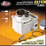 IKK LC / Y15 LC135 4s 5s 65MM 68MM BLOCK SX2 ( BODY +7MM ) + SLEEVE CERAMIC & PISTON SET KUNING X DR