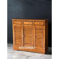 RACK KASUT KAYU JATI INDONESIA/ SHOES RACK JATI / RAK KASUT KAYU JATI