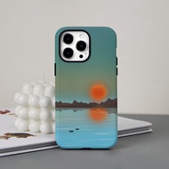 Sunset glow Compatible For IPhone16 15 14 13 12 11 Pro Max X XR Xs Max 8 7 6s Plus SE 2020 Film 2-in