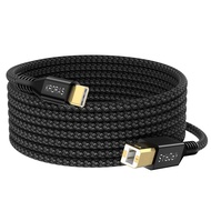 USB B to USB C Printer Cable 10 Feet, USB C Printer Cable for iPad Pro,iPad Air,MacBook Pro,MacBook