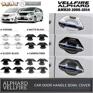 AMAZING ALPHARD VELLFIRE ANH20 2008-2014 CAR DOOR HANDLE BOWL COVER GARNISH HANDLE INNER BOWL INSERTS COVER ACCESSORIES