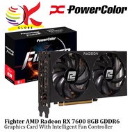 POWERCOLOR FIGHTER AMD RADEON RX 7600 8GB GDDR6 128BIT GRAPHICS CARD WITH DUAL COOLING FAN - ( RX760