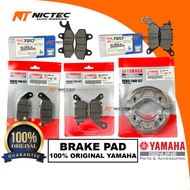 BRAKE PAD BRAKE SHOE 100% ORIGINAL YAMAHA LC135 Y15ZR Y16ZR NVX NMAX Y125ZR AVANTIZ SOLARIZ 5YP-W004