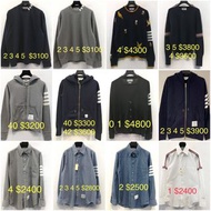 Thom Browne TB knitwear 毛衣   /sweater 衞衣 / jacket 外套 /shirt 恤衫 男 size  1 2 3 4 5 /女size 40 42   $240