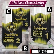 Crystal Award Plaque/Appreciation Plaque/Sales Achievement Plaque/Employee Award Plaque/Service Awar