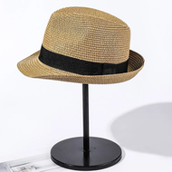 Maossuyi Kids Straw Hat Outdoor Breathable Panama Sun Hat Baby Boy Jazz Cap Toddler Bruno Mars Fedora Hats