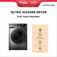 TCL 10/7KG Washer & Dryer 2 In 1, DD Inverter, Quick Wash, Honeycomb Drum Mesin Basuh dan Pengering 