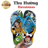 Havaianas TOY WHITE Men's Slippers - From Brazil - Thu Huong - Natural rubber, anti-slip - Thu Huong