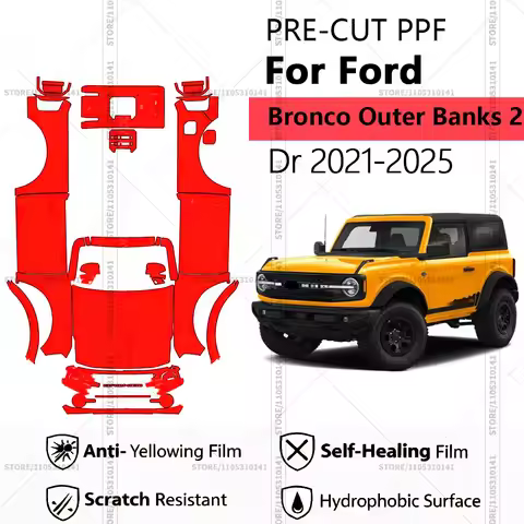 Pre-Cut Paint Protection Film PPF Transparent Car Film Automotive PPF Full Vehicle For Ford Bronco O