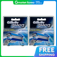 Gillette | ใบมีดโกนหนวด Gillette Mach3 Turbo จำนวน 2 ชิ้น