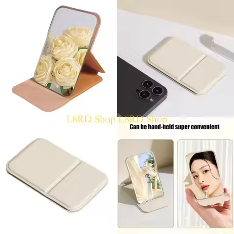 L8RD Handheld Mirror Table Mirror Makeup Mirror Small Mirror Cosmetic Mirror Folding Mirror Desktop 