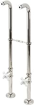Kingston Brass CC266S6PX Kingston Freestanding Supply Line with Stop Valve, Polished Nickel