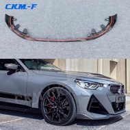 Carbon Look Front Lip Spoiler Chin Car Accessories for BMW 2 Series G42 M235i M240i Coupe 2 Door M-T